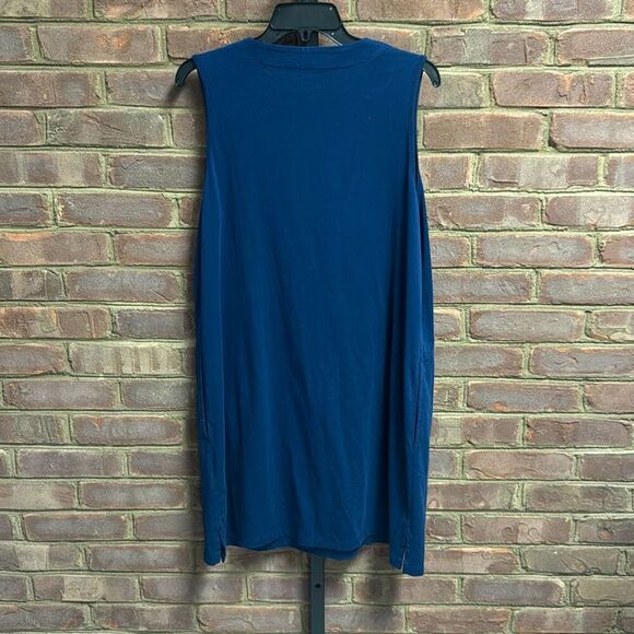 Lands End Women’s Navy Sleeveless Dress Size Large Petite - Picture 4 of 5